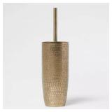 Hammered Metal Toilet Brush Brass - Threshold