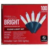 Make the Season BRIGHT Clear String Christmas Ligh