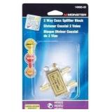 Monster Cable 2-Way Splitter Coax Block
