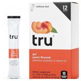 Tru Gut Seltzer Pre/Probiotic Peach 12pk EXP 12/26