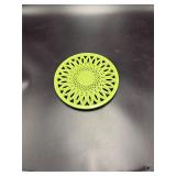 Green Sunflower Cast Iron Trivet Hot Plate