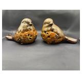 Vintage Ceramic Bird Figurines Set 2 Fall...