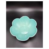 Royal Haeger Turquoise Pottery Flower Bowl