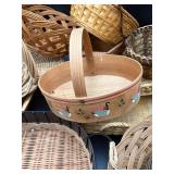 Lot of 10 Wicker Baskets Hallmark Goose Basket