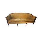 Antique Mahogany Camelback Sofa Settee