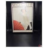 Framed Vogue Fashion Cover Reproduction Print