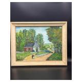 1967 Alabama Church Oil by J. Burchfield