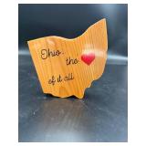 Ohio 'The Heart of It All' Wood Wall Decor