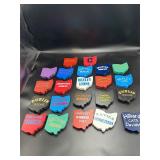 Ohio State Shape School Team Wooden Plaques Lot