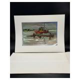 Lionel Barrymore Fishing Nets Foil-Etch Print