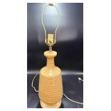 Vintage Ribbed Ceramic Table Lamp Base