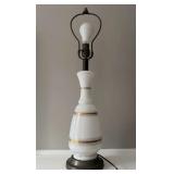 Vintage Milk Glass Style Table Lamp