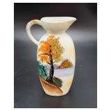 Ruby Flash Cut Glass Vase
