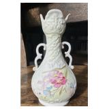 Antique Hand Painted Porcelain Ewer Vase...