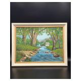 1967 Maine Trout Pool Oil by J. Burchfield