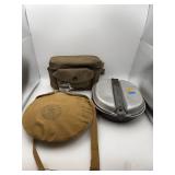 Vintage Boy Scout Canteen Mess Kit & First Aid Lot