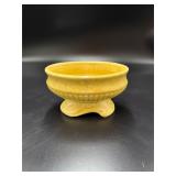 Vintage Mustard Glazed Footed Planter