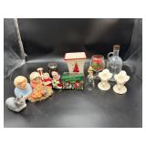 Vintage Christmas Decor Mixed Holiday Lot