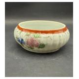 Hand Painted Porcelain Bowl Floral Trinket Dish