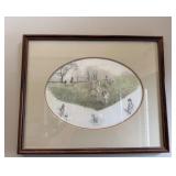 Nigel Hemming 'Fox & Hound' Framed Hunting Print
