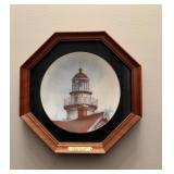 Marblehead Light Collector Plate Framed