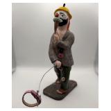 Don Reeser Decorative Wood Carving Clown Sculpture