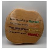 Cedar Inspirational Garden Wall Sign