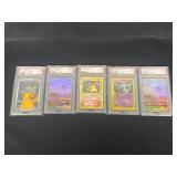 Lot of Pokemon Cards, Reprint, not real slab