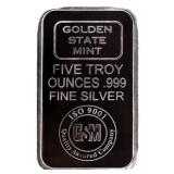 5 oz  Silver Bar  .999 My choice