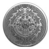 1 oz Aztec Silver Calendar  .999 Fine Silver
