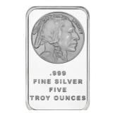 5 oz  Silver Bar  .999 My choice