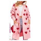 VALENTINE'S DAY WOMENS CARDIGAN SWEATERS LOVE