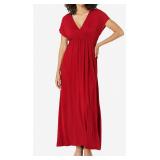 New ESSENTIALS WOMEN'S PLUS SIZE SURPLICE MAXI...