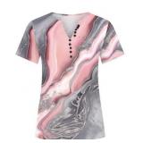 New WOMEN'S V-NECK PRINT CASUAL LOOSE SHORT