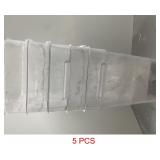 5 15L CLEAR CONTAINER + 5 LID