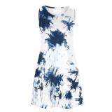SUMMER DRESSES WOMEN BEACH FLORAL SLEEVELESS...