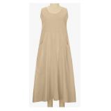 AS-IS WOMEN'S LINEN SUMMER DRESSES MAXI...