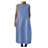 SPRING/SUMMER SLEEVELESS CASUAL TANK TOP DRESS