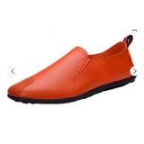 FASHION MEN LEATHER CASUAL SLIP-ON BREATHABLE...
