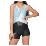 New JUSTICE GIRLS ICE BLUE BLACK LEOTARD WITH...
