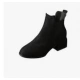 WOMENS SLEEVE MID HEEL THICK HEEL