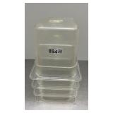 1/6 6' DEEP CLEAR PLASTIC