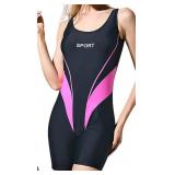 WOMEN ATHLETIC ONE PIECE SWIMSUITS RASH GUARD