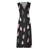 Women's Spring/Summer Printed Casual V-neck...
