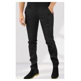 BLACK PANTS WITH INNER LAYER WARM PANTS