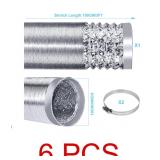 INCH FLEXIBLE DRYER VENT EXHAUST DUCT HOSE 3 FEET