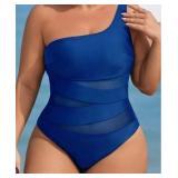 SWIM LUSHOIRE PLUS SIZE ONE PIECE SOLID COLOR