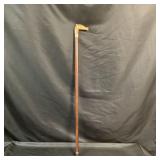 Vintage Brass Horse Head Handled Walking Stick