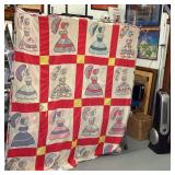 Vintage Southern Belle Quilt Top- Needs Repair