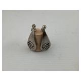 Vintage Hopi Silver Earrings Signed Sekakuku